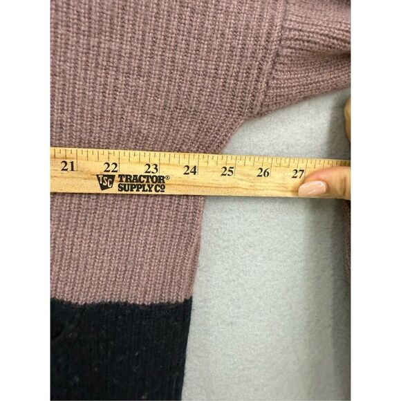 Madewell Glenbrook Half-Zip Pullover Sweater in Colorblock Merino Wool Size L - Picture 8 of 9